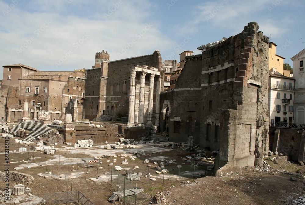 Restos arqueológicos de la ciudad de Roma