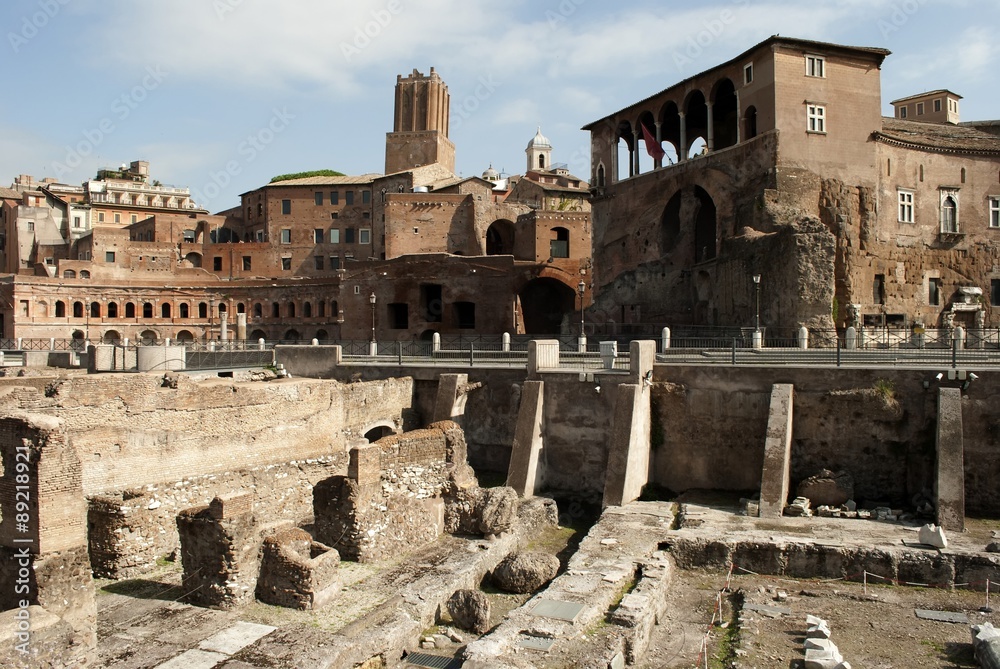 Restos arqueológicos de la ciudad de Roma