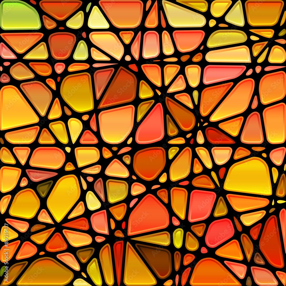 abstract vector stained-glass mosaic background