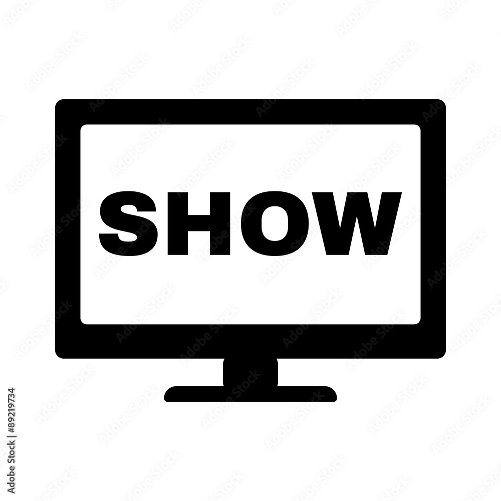 The tv show icon. Television and telly, telecasting, broadcast symbol. Flat The tv show icon. Television and telly, telecasting, broadcast symbol. Flat