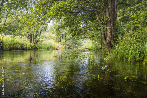 Kayaking on the Rospuda river, Poland