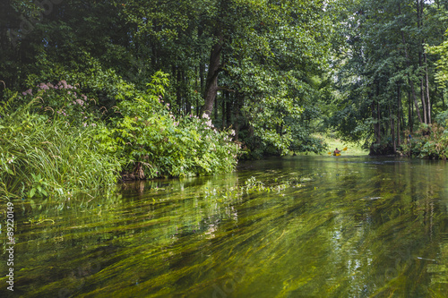 Kayaking on the Rospuda river, Poland #89220149