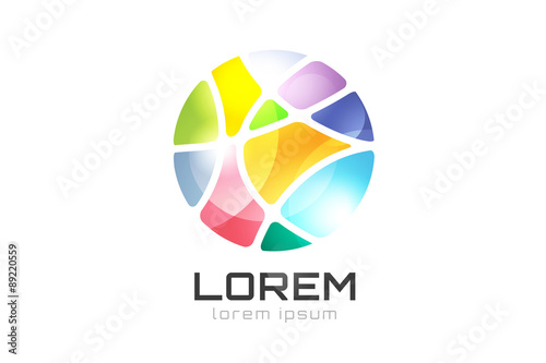 Free Download Vector circle ring logo design. Abstract flow icon template - GFXLoad