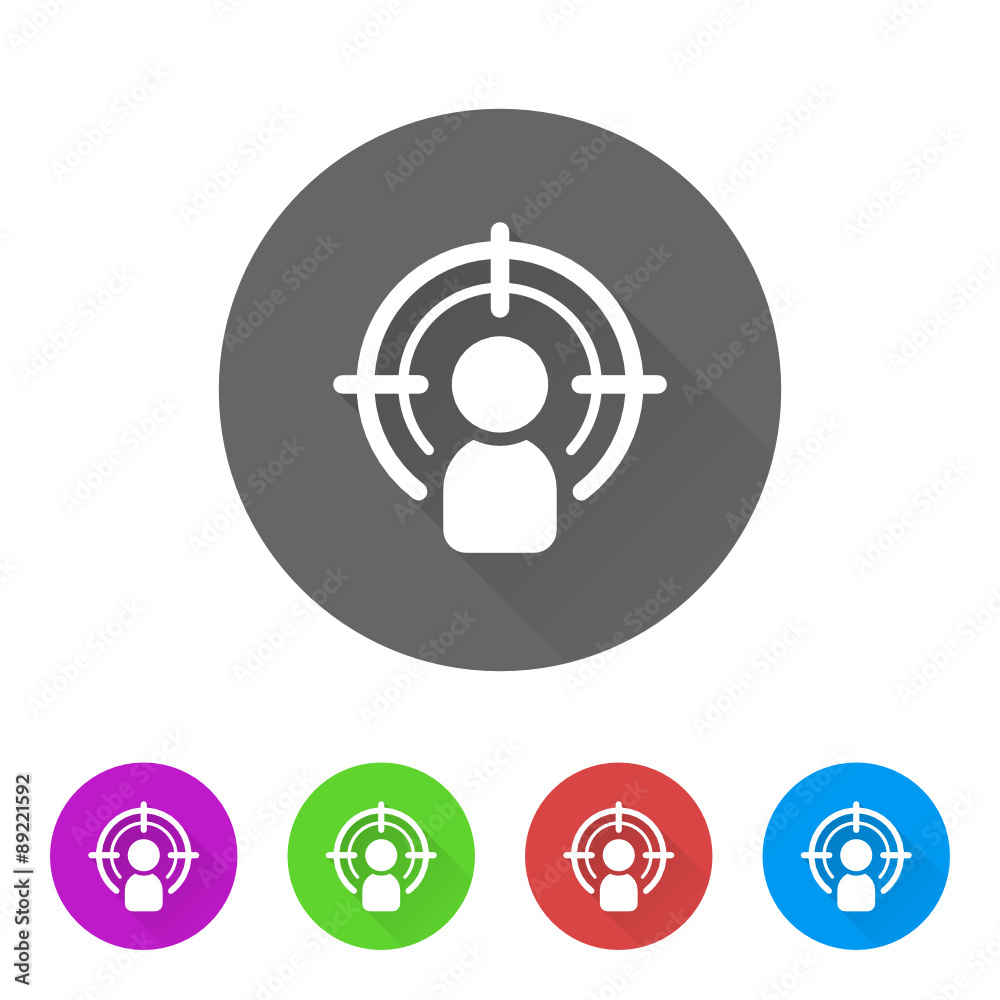 App Icon Long Shadow - 5 Colors App Icon Long Shadow - 5 Colors