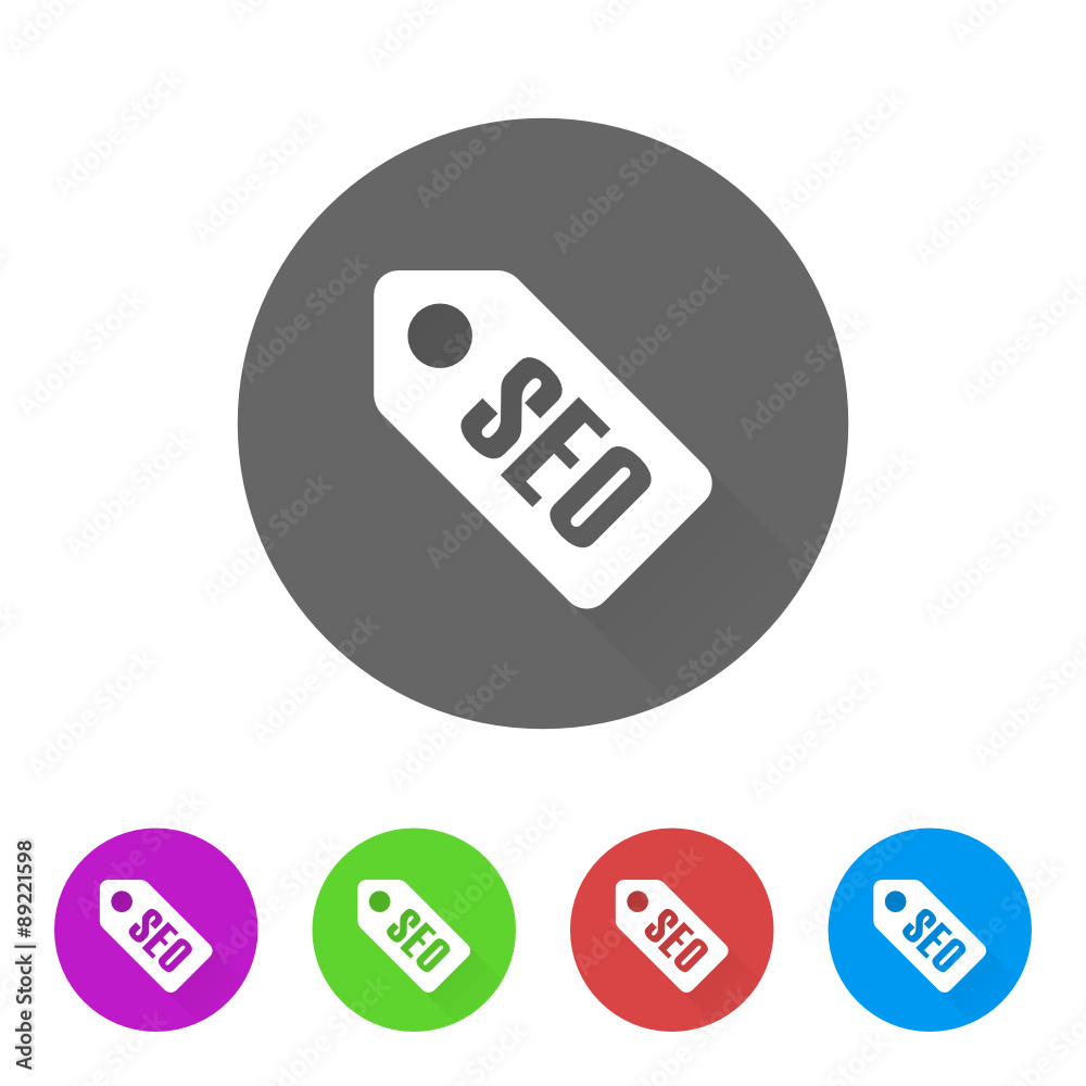 App Icon Long Shadow - 5 Colors App Icon Long Shadow - 5 Colors