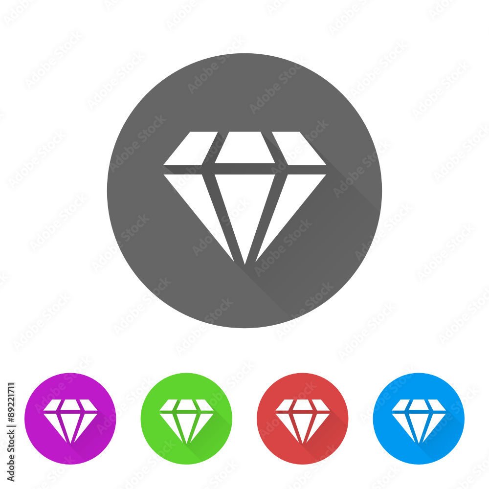 App Icon Long Shadow - 5 Colors App Icon Long Shadow - 5 Colors