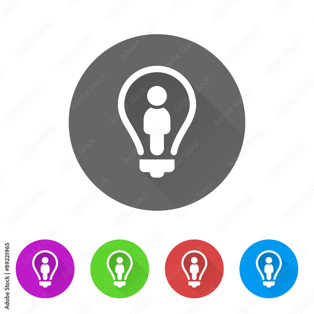 App Icon Long Shadow - 5 Colors App Icon Long Shadow - 5 Colors
