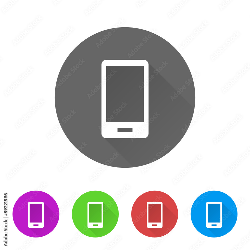 App Icon Long Shadow - 5 Colors App Icon Long Shadow - 5 Colors