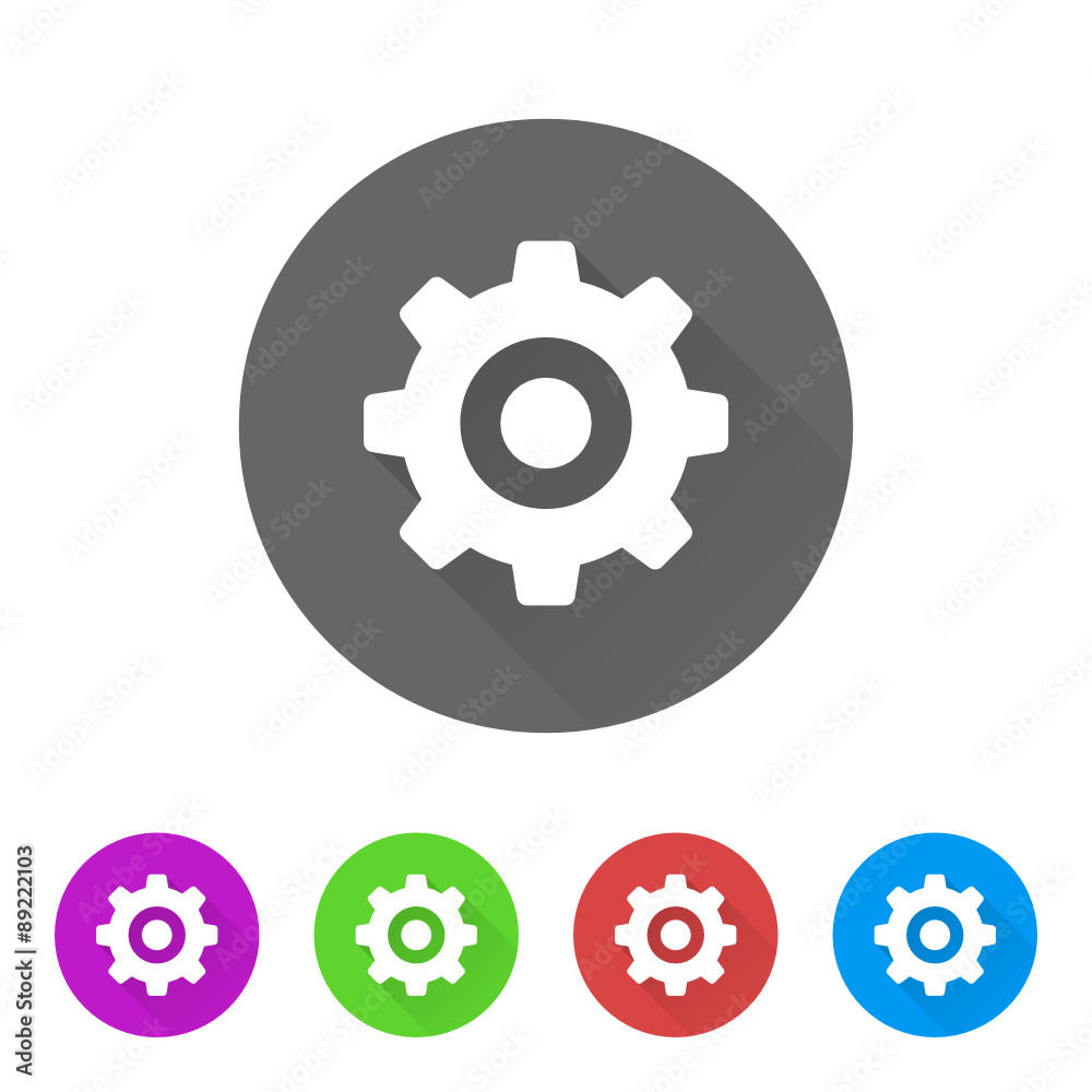 App Icon Long Shadow - 5 Colors App Icon Long Shadow - 5 Colors