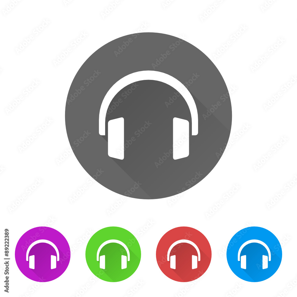 App Icon Long Shadow - 5 Colors