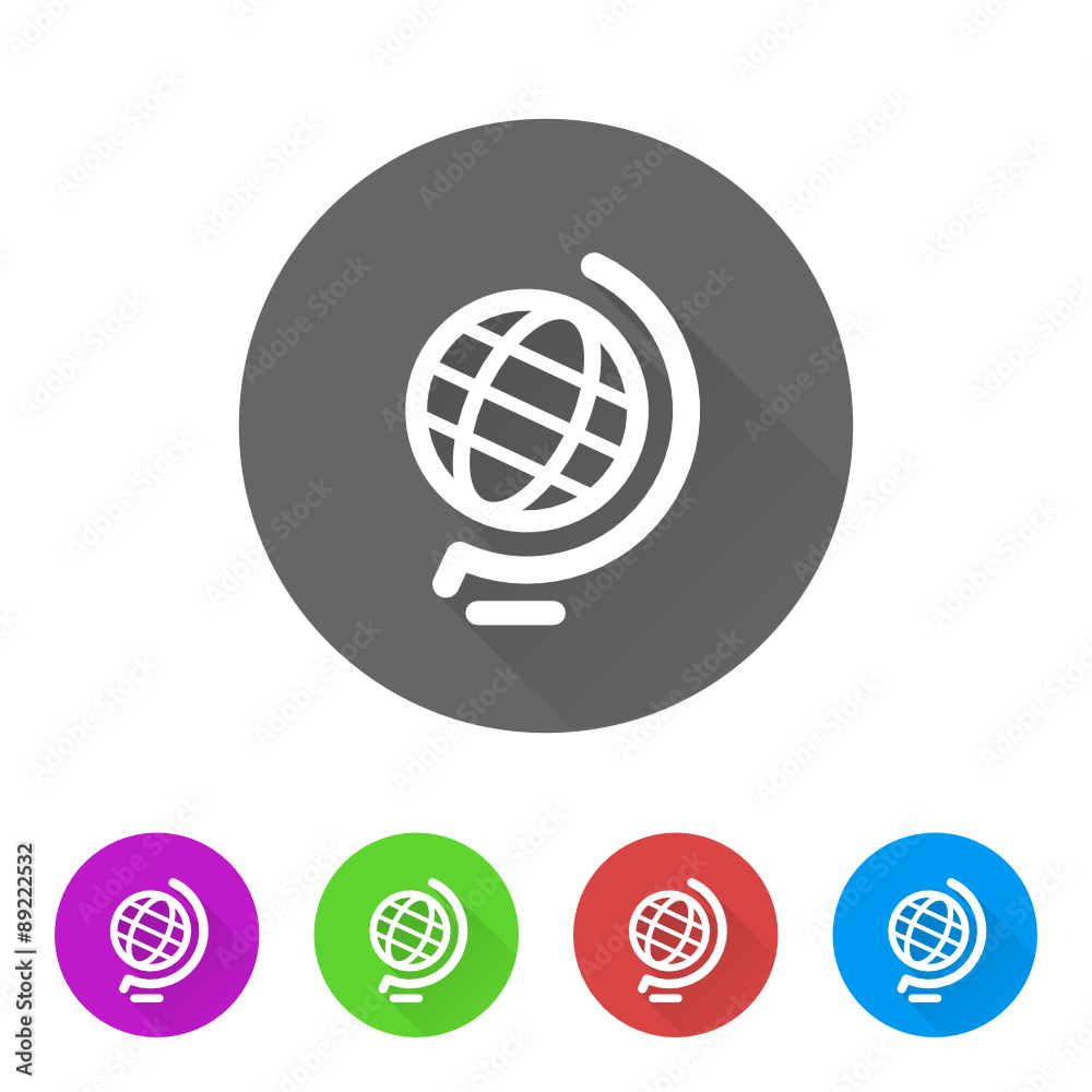 App Icon Long Shadow - 5 Colors App Icon Long Shadow - 5 Colors