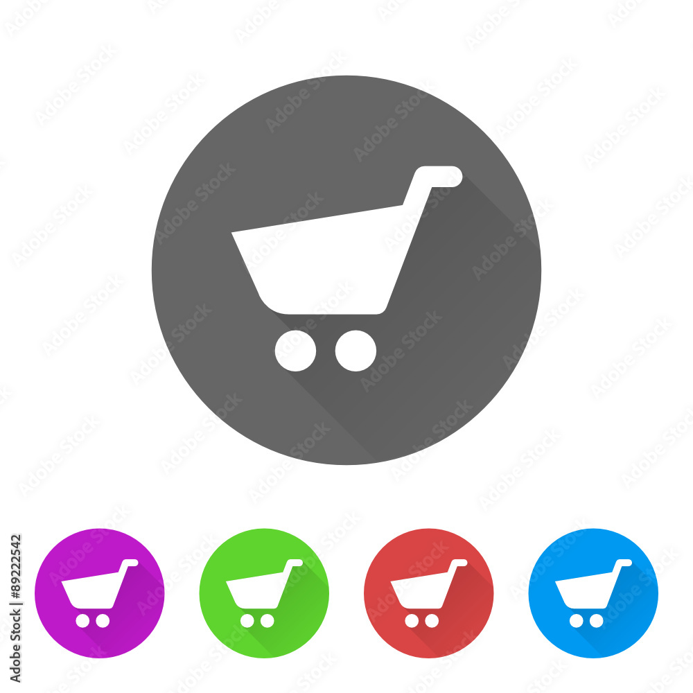 App Icon Long Shadow - 5 Colors App Icon Long Shadow - 5 Colors