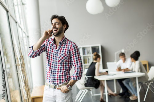 Young man in the office