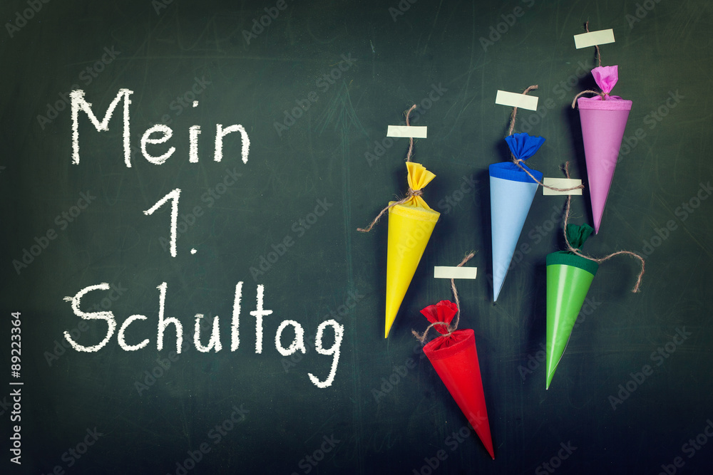  Foto zu Mein 1. Schultag Stock-Foto 