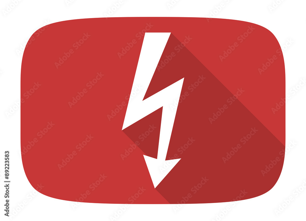 bolt flat design modern icon bolt flat design modern icon