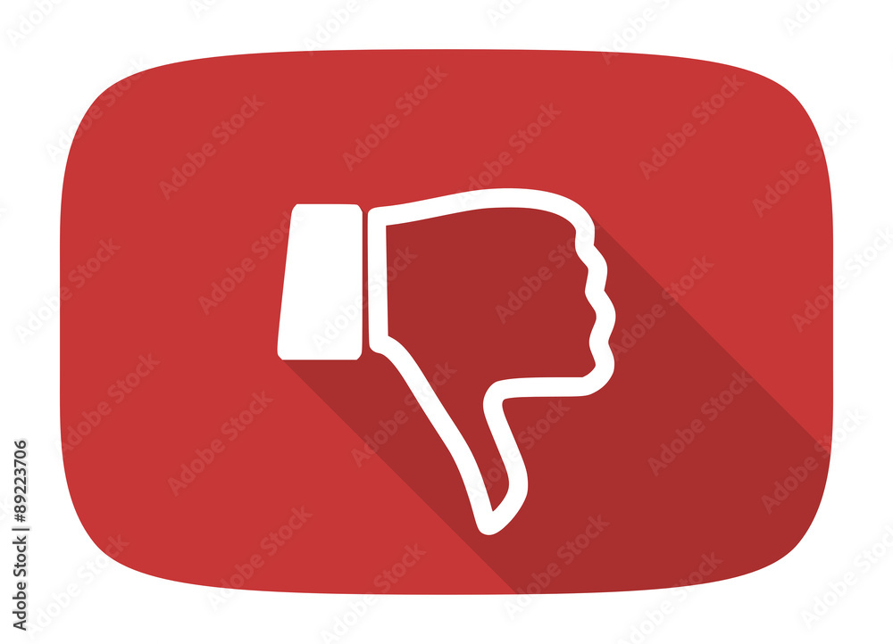 dislike flat design modern icon dislike flat design modern icon