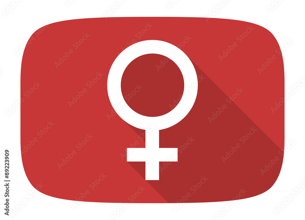 female flat design modern icon female flat design modern icon