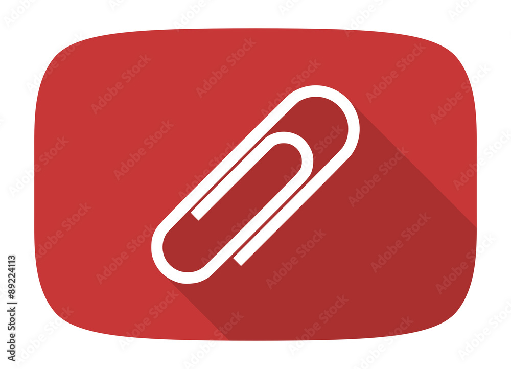 paperclip flat design modern icon paperclip flat design modern icon