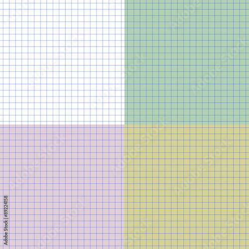 Seamless vector pattern sheet of exercise book in a cell.