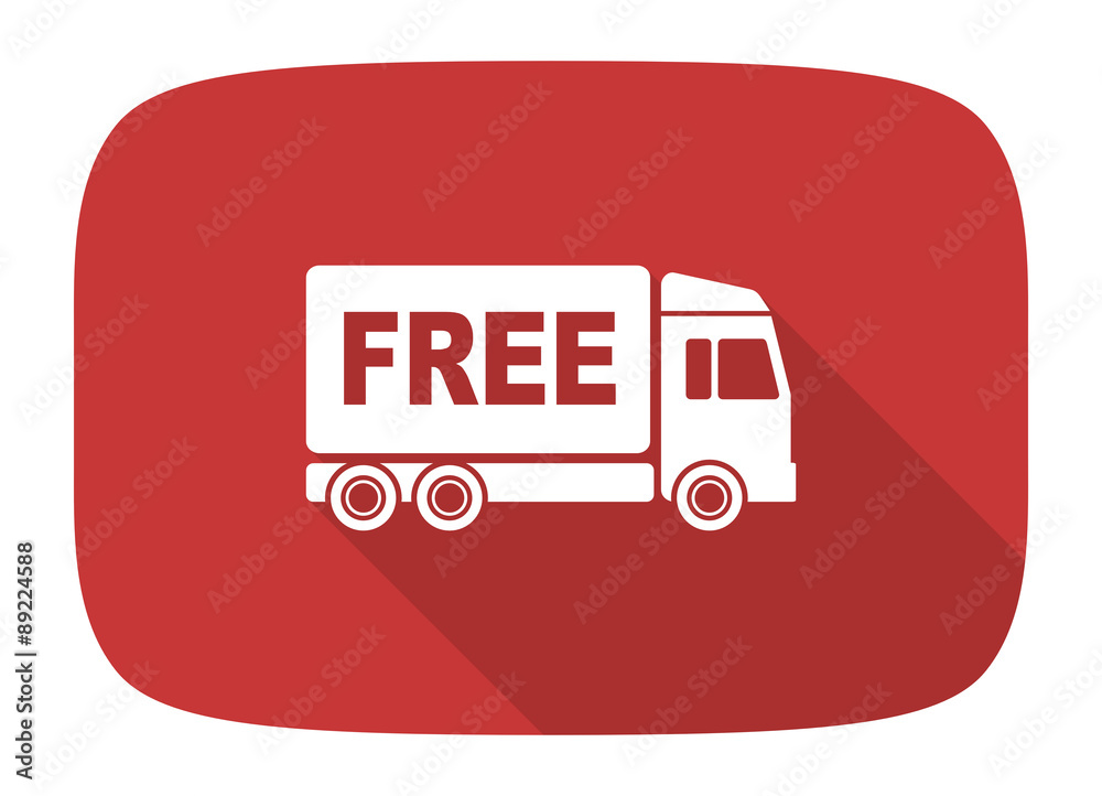 free delivery flat design modern icon free delivery flat design modern icon