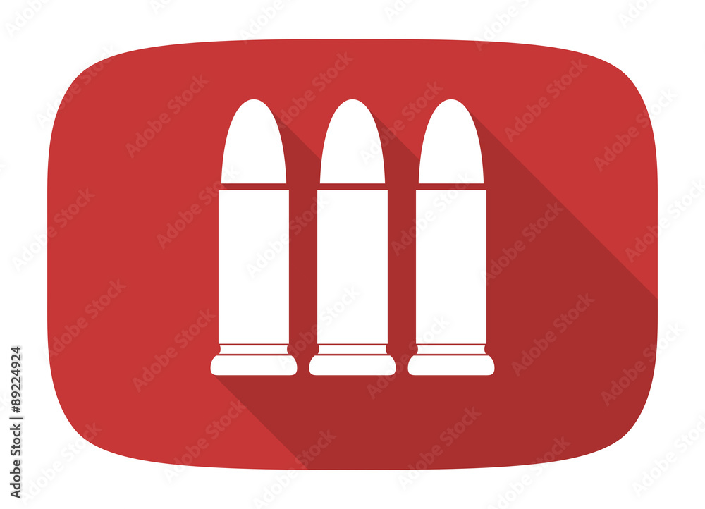 ammunition flat design modern icon
