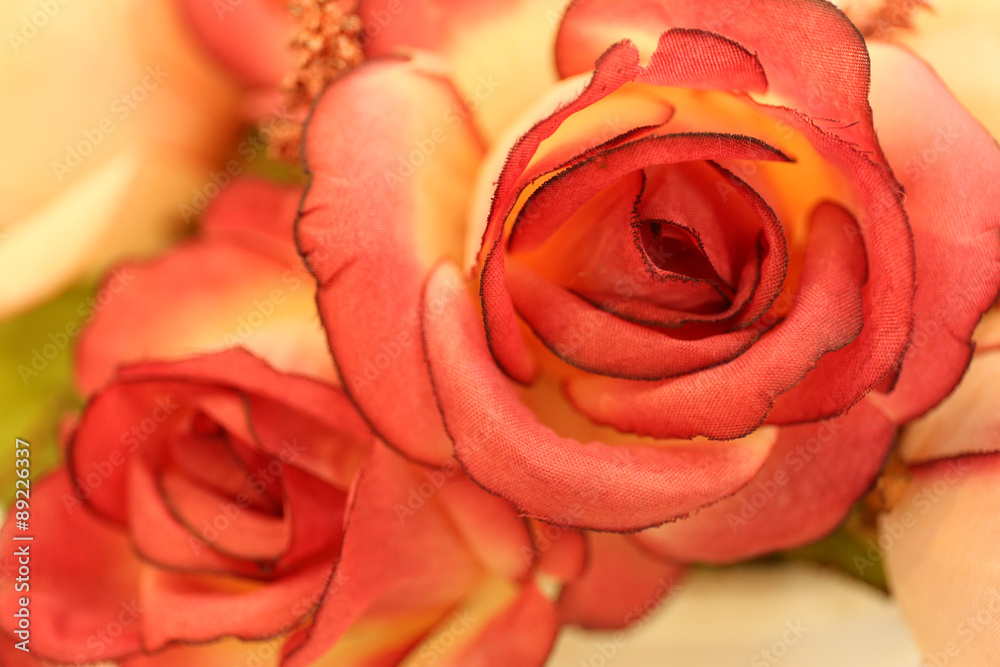 pattern petal of Artificial orange flower in texture pattern petal of Artificial orange flower in texture