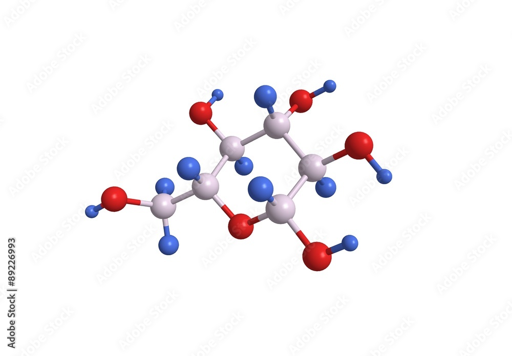 Molecular structure of glucose Molecular structure of glucose