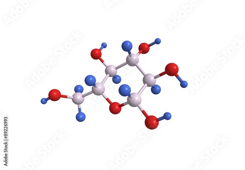 Molecular structure of glucose photo