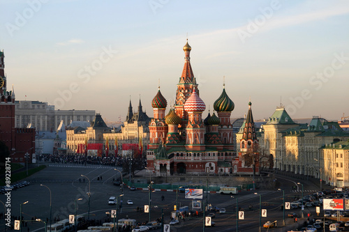 The Kremlin and St. Basil's Cathedral in Moscow