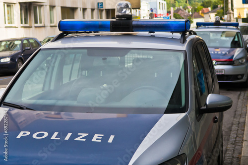Polizeiauto in Österreich - Polizeiwagen