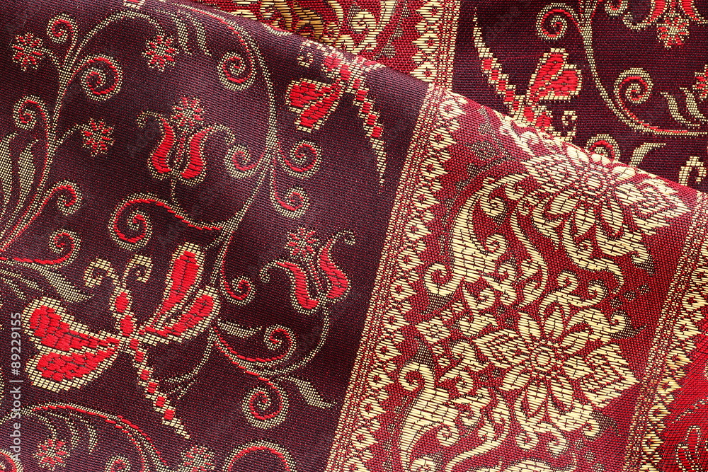 Antique Asian textile detail.
Antique Asian textile detail.