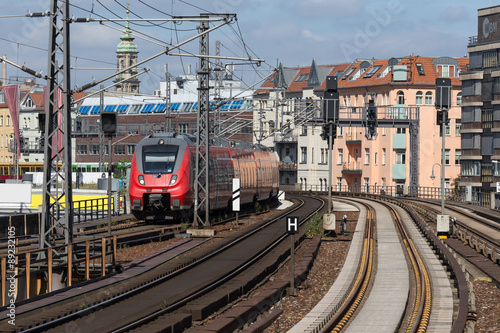 berlin germany with a train