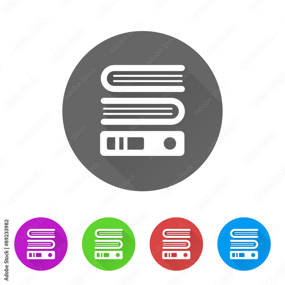 App Icon Long Shadow - 5 Colors App Icon Long Shadow - 5 Colors