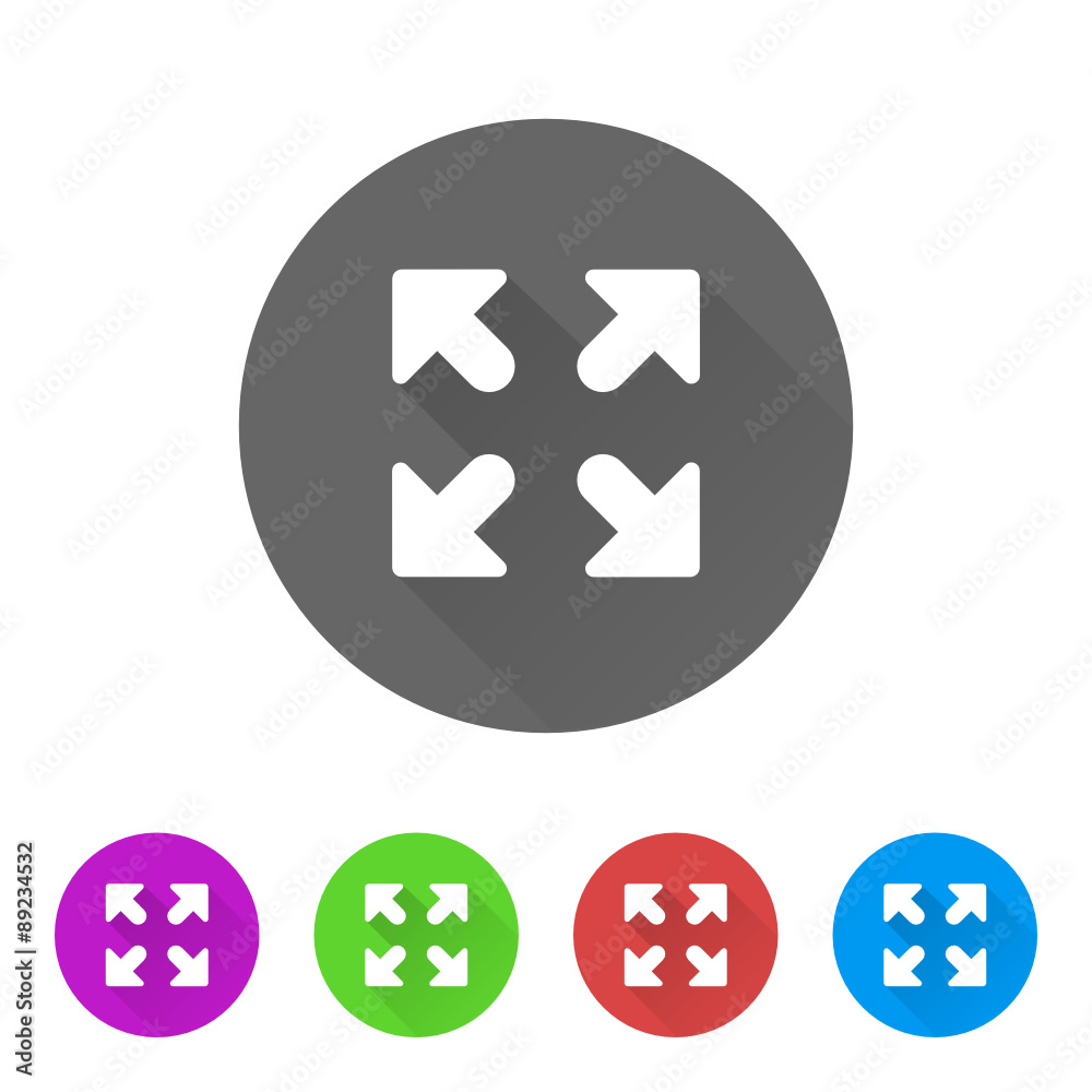 App Icon Long Shadow - 5 Colors