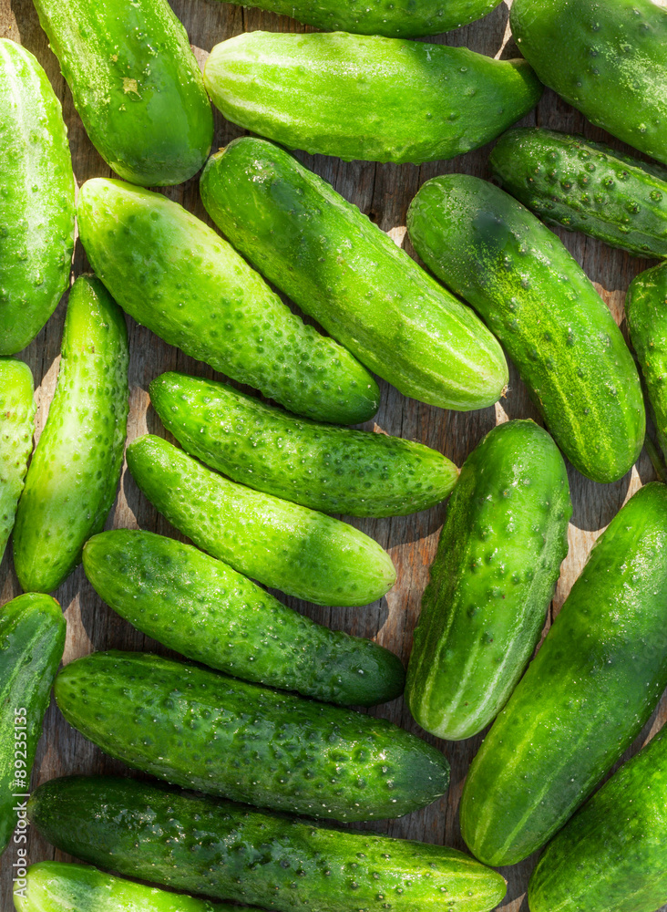 Ripe cucumbers Ripe cucumbers