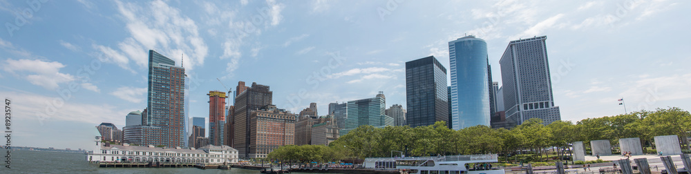 Panoramic View of Manhattan from the Battery Park