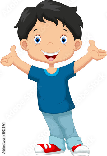 Happy boy cartoon