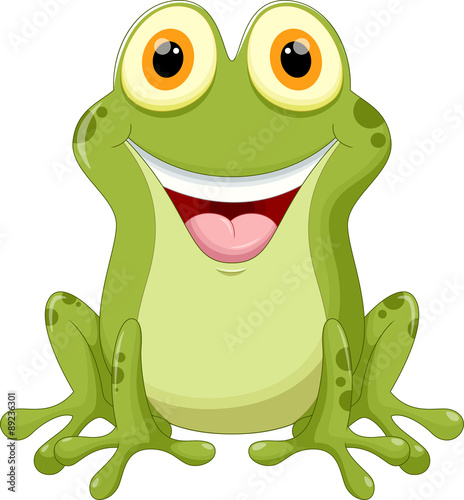 Cute frog cartoon