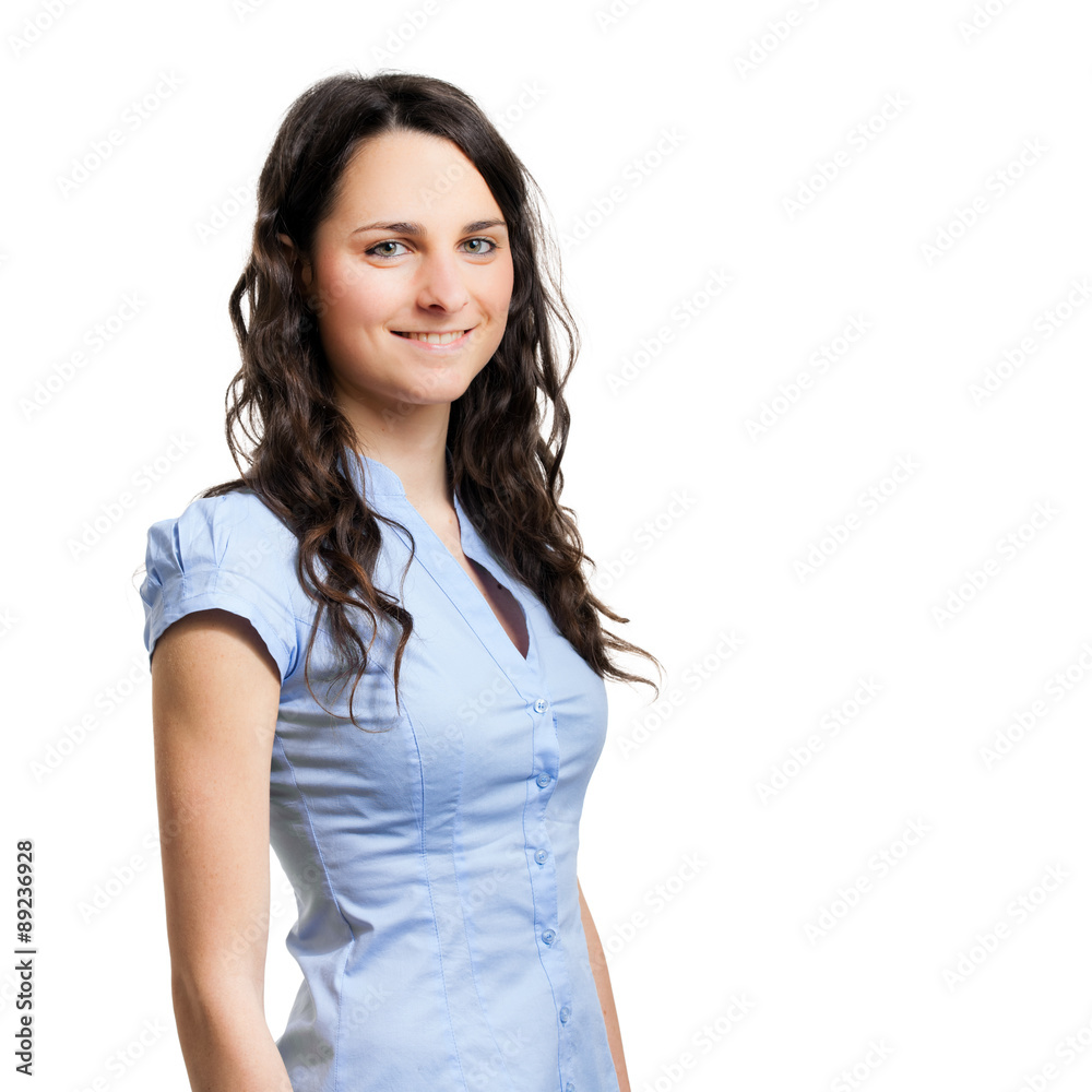 Businesswoman isolated on white Businesswoman isolated on white