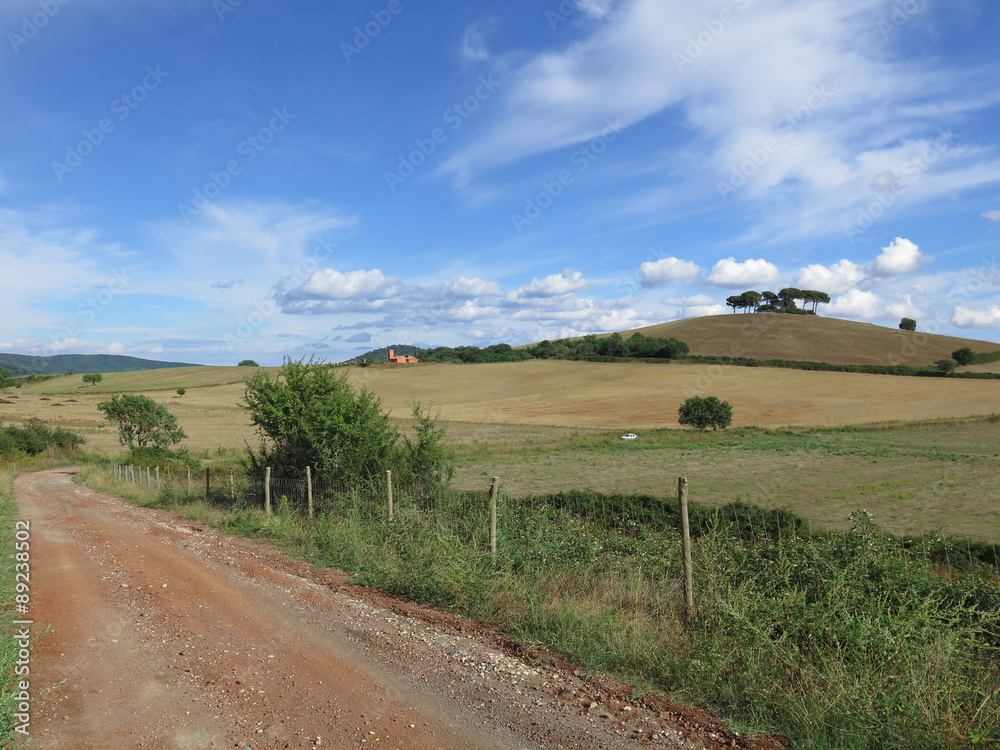 Obraz premium campagna, nuvole 