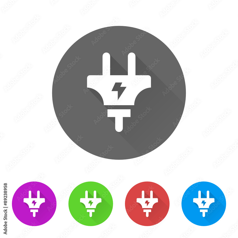 App Icon Long Shadow - 5 Colors App Icon Long Shadow - 5 Colors