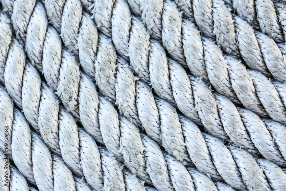 Rope folded into a spiral Rope folded into a spiral