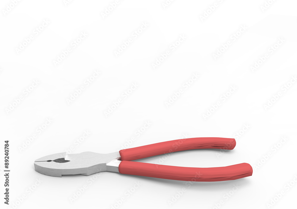 Pliers, nippers isolated on white. Pliers, nippers isolated on white.