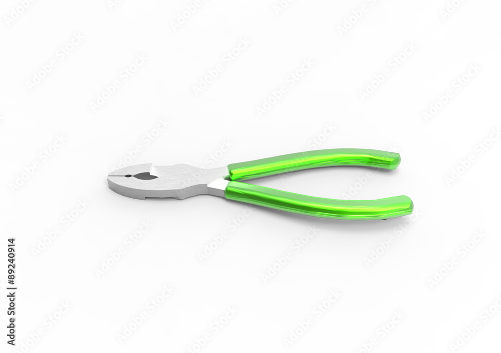 Pliers, nippers isolated on white. Pliers, nippers isolated on white.