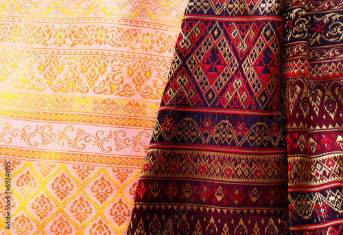Antique Asian textile detail.