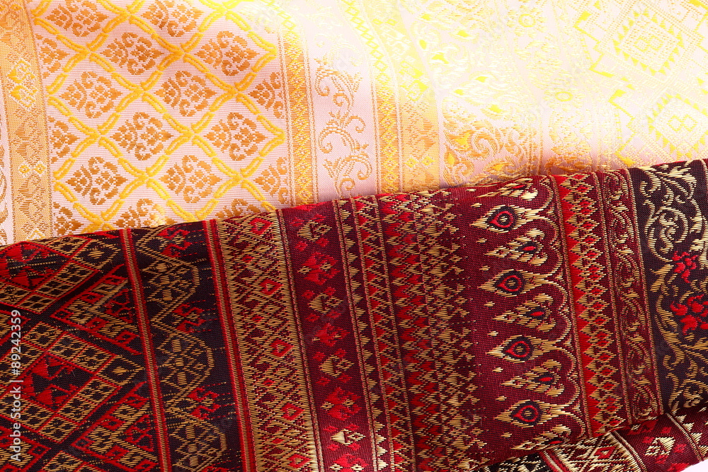 Antique Asian textile detail.

