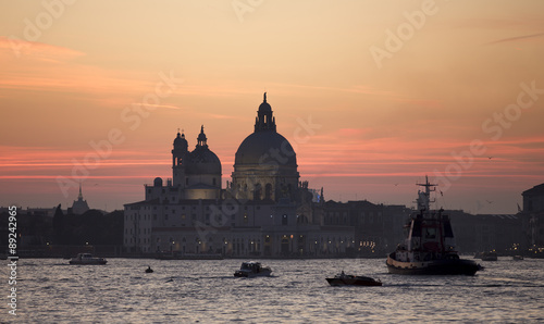  Santa Maria della Salute in Venice during sunset