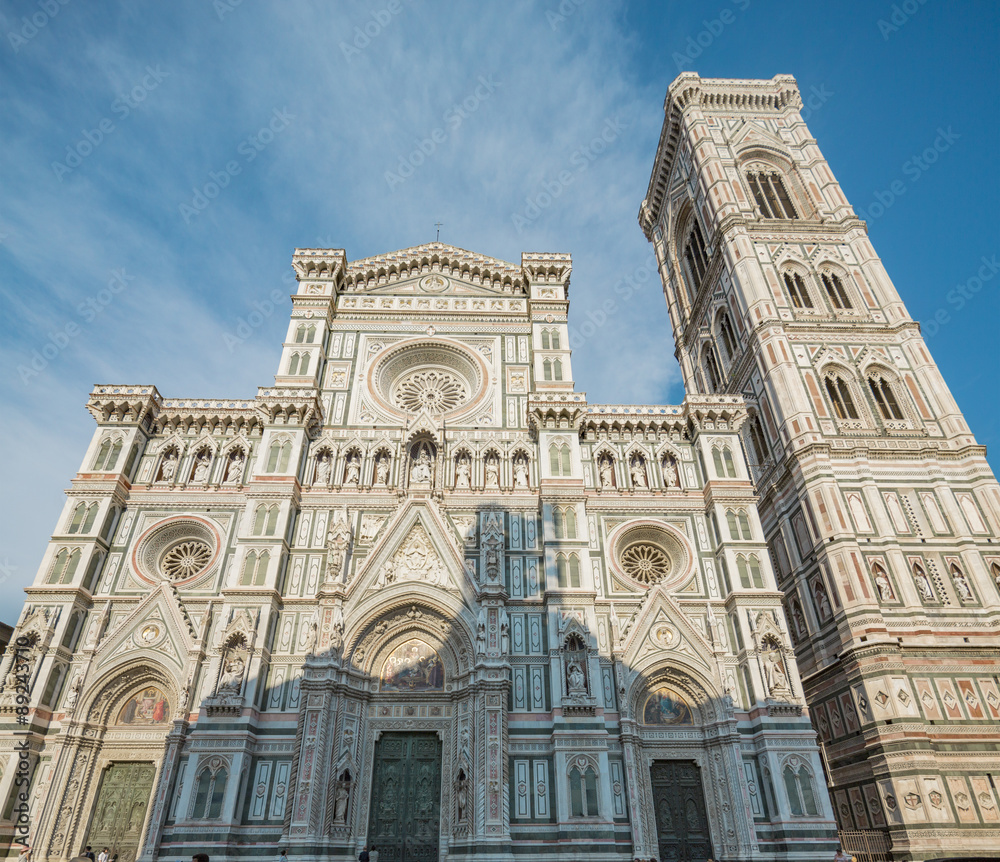 the Basilica di Santa Maria del Fiore Duomo, which is a UNESCO World Heritage Site on June 23, 2015 in Florence, Italy