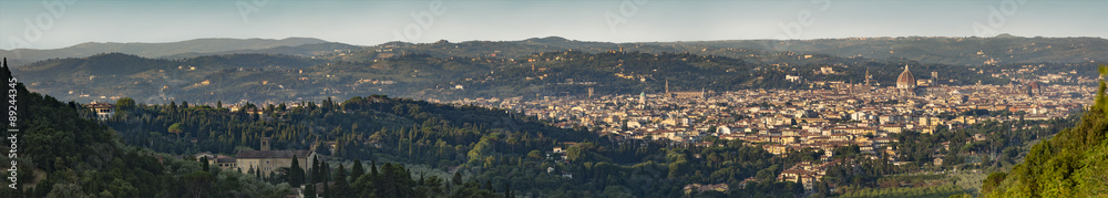 Florence panorama during sunrise