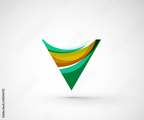 Free Download Abstract geometric company logo triangle, arrow - GFXLoad